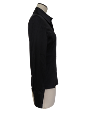 Giorgio Armani Black Silk Shirt Size 42 IT