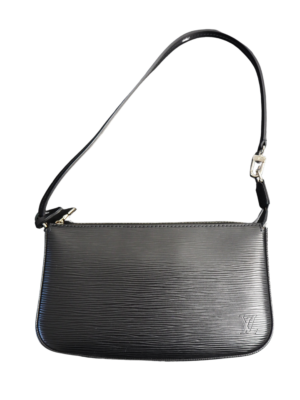 Louis Vuitton Black Epi Leather Pochette Bag