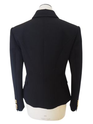 Balmain Classic 6-Button Black Wool Jacket Size FR40