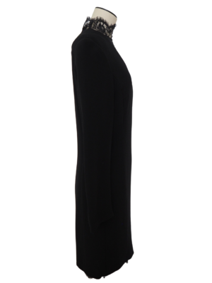 Louis Féraud Black Lace Dress Size FR44