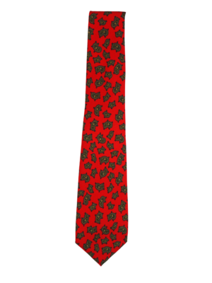 Yves Saint Laurent Red Silk Tie