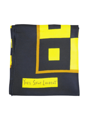 Yves Saint Laurent Black/Yellow Scarf
