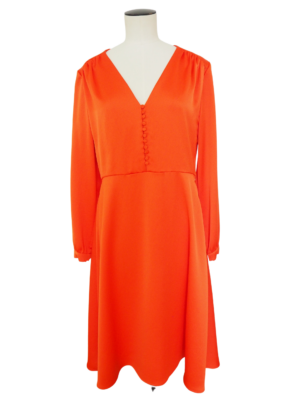 Paul & Joe Orange Satin Dress Size 40 EU