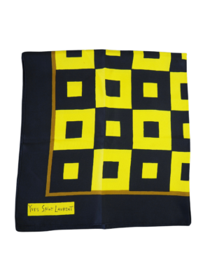 Yves Saint Laurent Black/Yellow Scarf