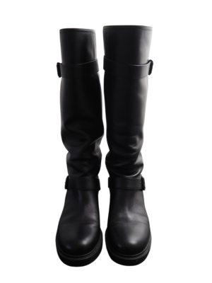 Gianvito Rossi Black Leather Boots Size EU 39,5