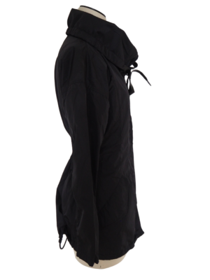 Prada Black Nylon Raincoat Size IT 40