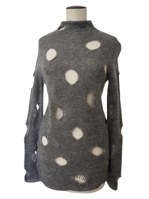 Prada Grey Wool Sweater Size IT 40