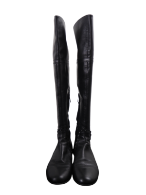 Christian Dior Black Leather Boots Size EU 40