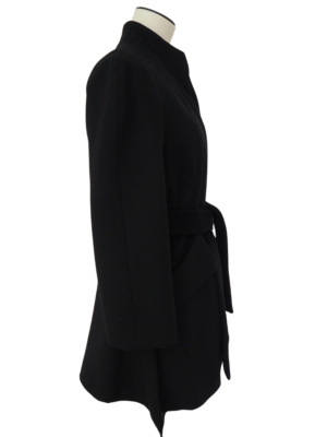 Céline Black Wool Coat Size FR 38