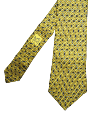 Hermès Gold Silk Tie
