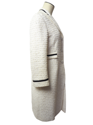 Valentino White Rayon Coat Size IT 42