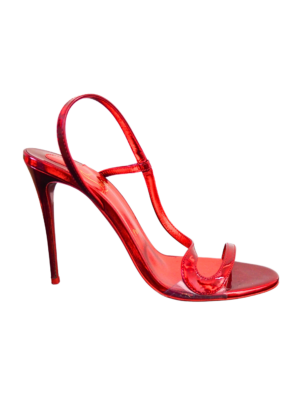 Louboutin Red Patent Leather Rosalie Heels Size EU 38,5