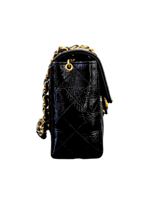 Chanel Black Patent Leather Mini Classic Flap Bag
