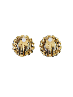 Chanel Gold-Toned Vintage Pearl Earring