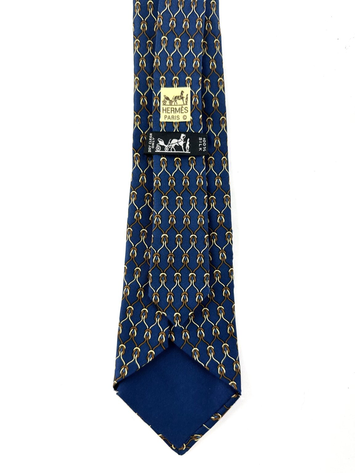Hermès Blue Silk Tie