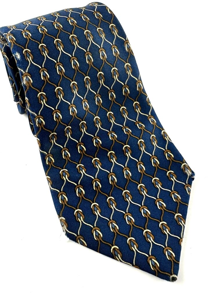 Hermès Blue Silk Tie