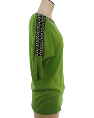 Versace Green Cashmere Top Size IT 40