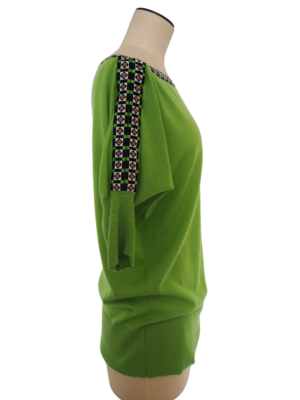 Versace Green Cashmere Top Size IT 40