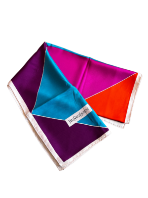 Yves Saint Laurent Multicolor Silk Scarf