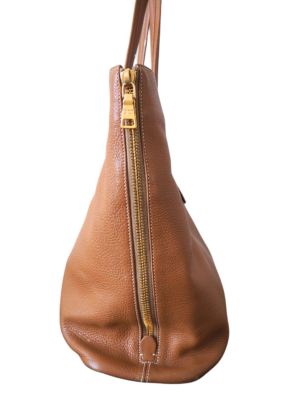 Prada Brown Leather Tote Bag Large