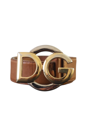 Dolce & Gabbana Camel Leather Belt Size 80