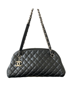 Chanel Black Caviar Leather Mademoiselle Bag