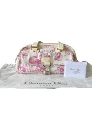 Dior Pink Cherry Blossom Diorissimo Boston Bag