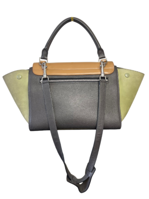 Céline Leather Tricolor Trapeze Bag