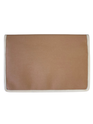 Céline Beige Linen Clutch