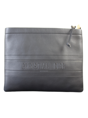 Christian Dior Black Leather Clutch