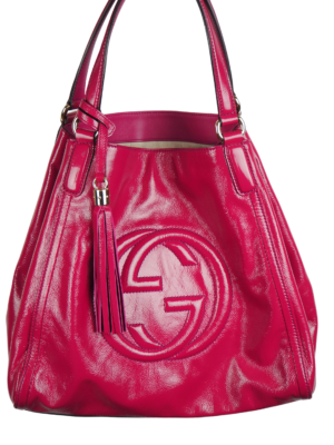 Gucci Pink Patent Leather Soho Bag