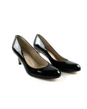 LK Bennet black patent pumps