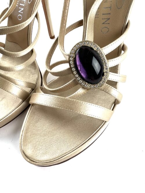 Valentino gold heeled sandals