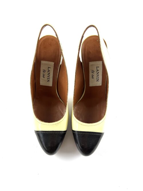Lanvin slingback platform heels