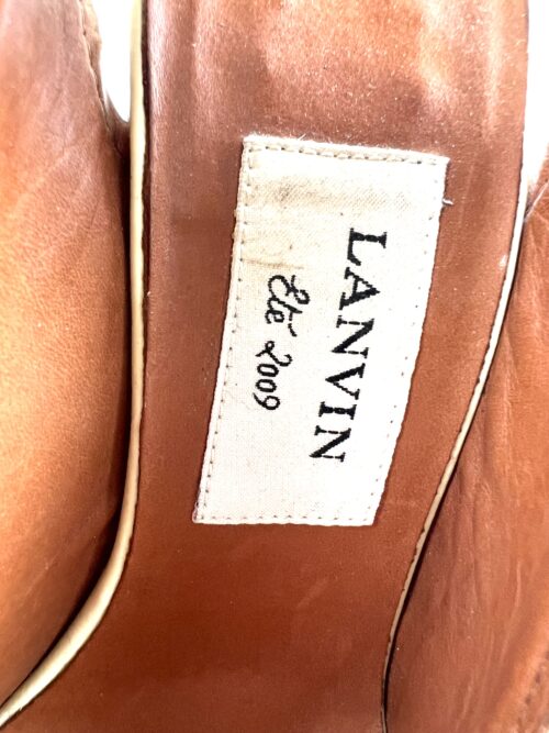 Lanvin slingback platform heels