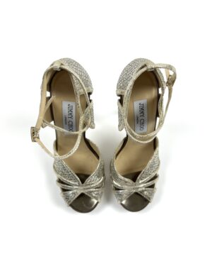 Jimmy Choo glitter sandals