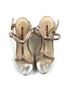 PRADA METALLIC PINK LEATHER