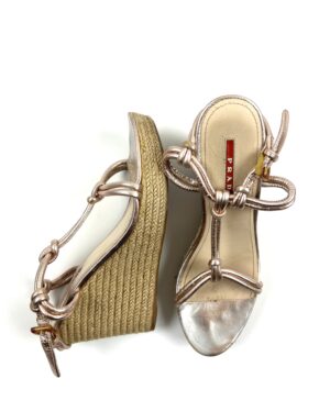 PRADA METALLIC PINK LEATHER