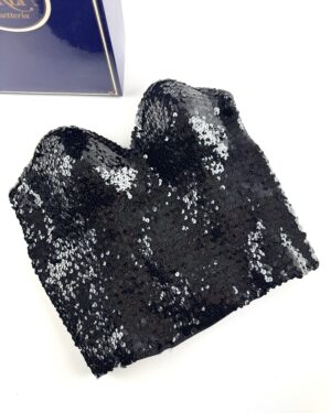 La Perla black sequin corset