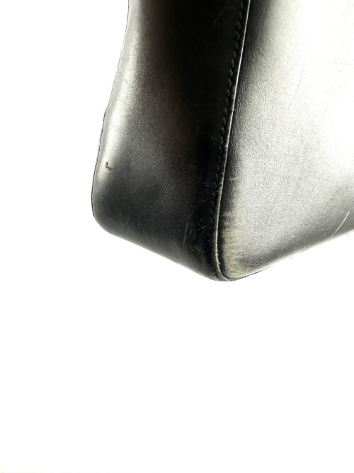 Prada dark blue leather hobo bag