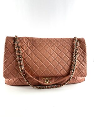 Chanel Pink Calfskin XXL Classic Flap Bag