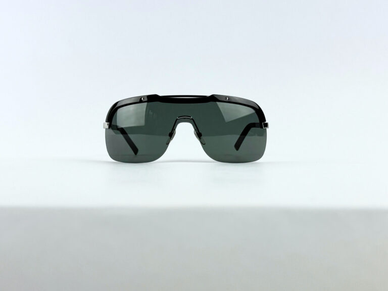 Gucci black shield sunglasses