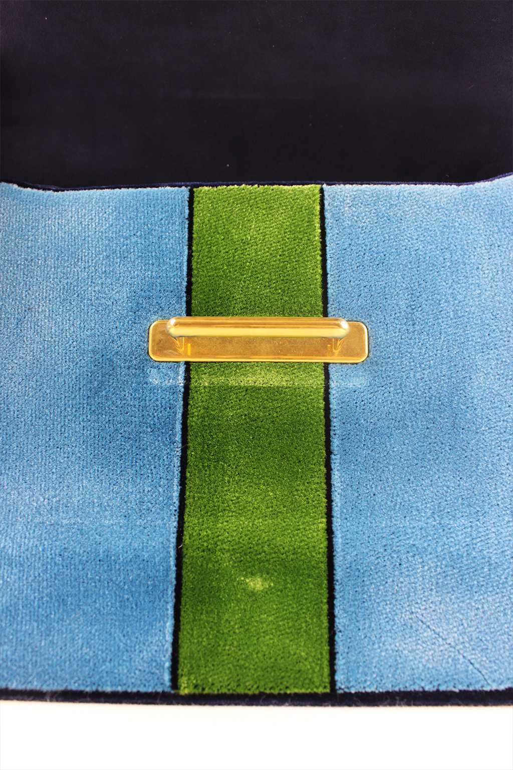 Prada tas blauw en groen en geel_14
